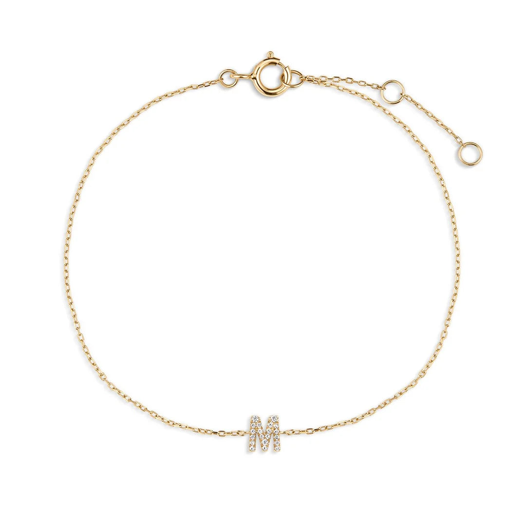 Pulsera Letra Pavé