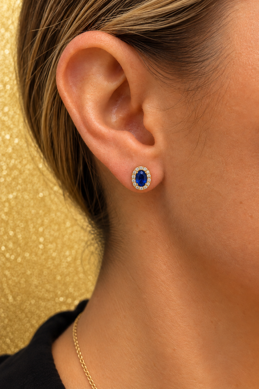 Aretes Giordana Zafiro