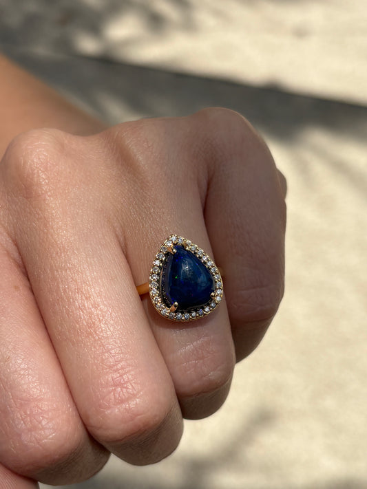 Anillo Opalo Australiano
