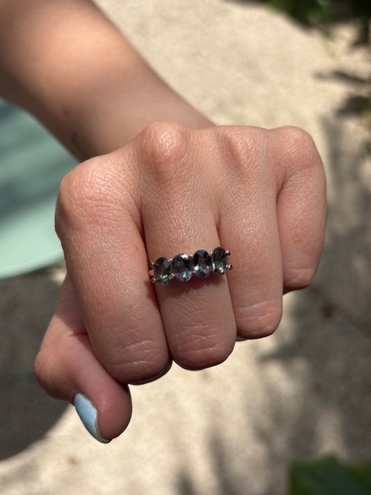 Anillo Topacios Místicos