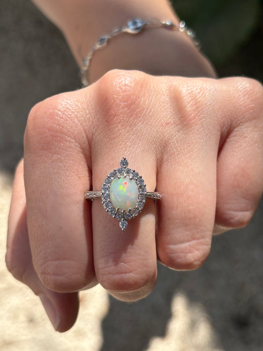 Anillo Ópalo Victoriano
