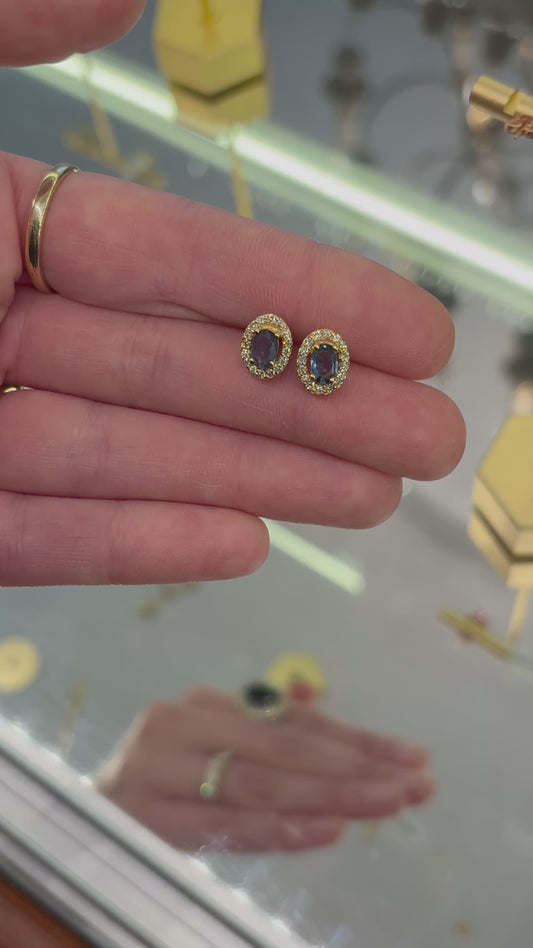 Aretes Giordana Zafiro
